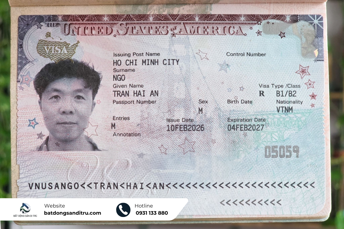 Mẫu visa Mỹ không định cư 